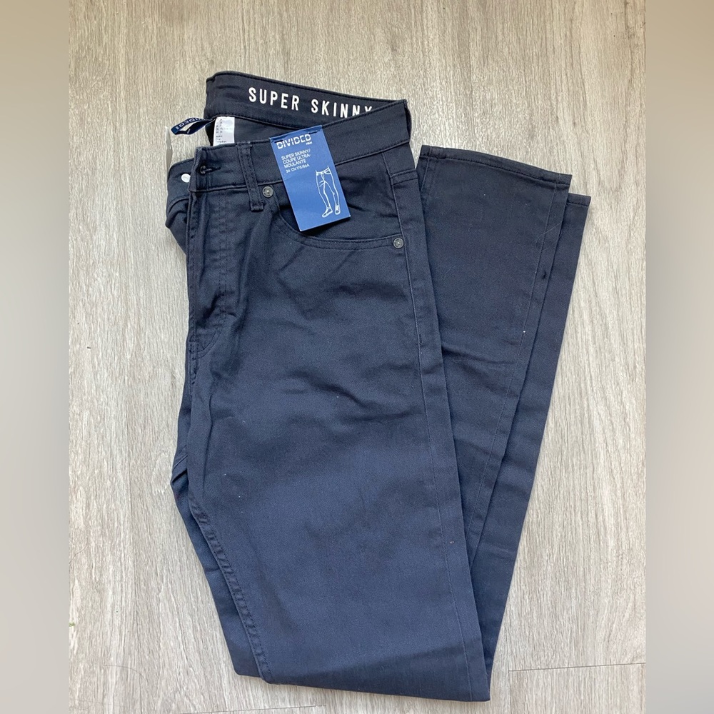 H&M Men’s super skinny navy jeans